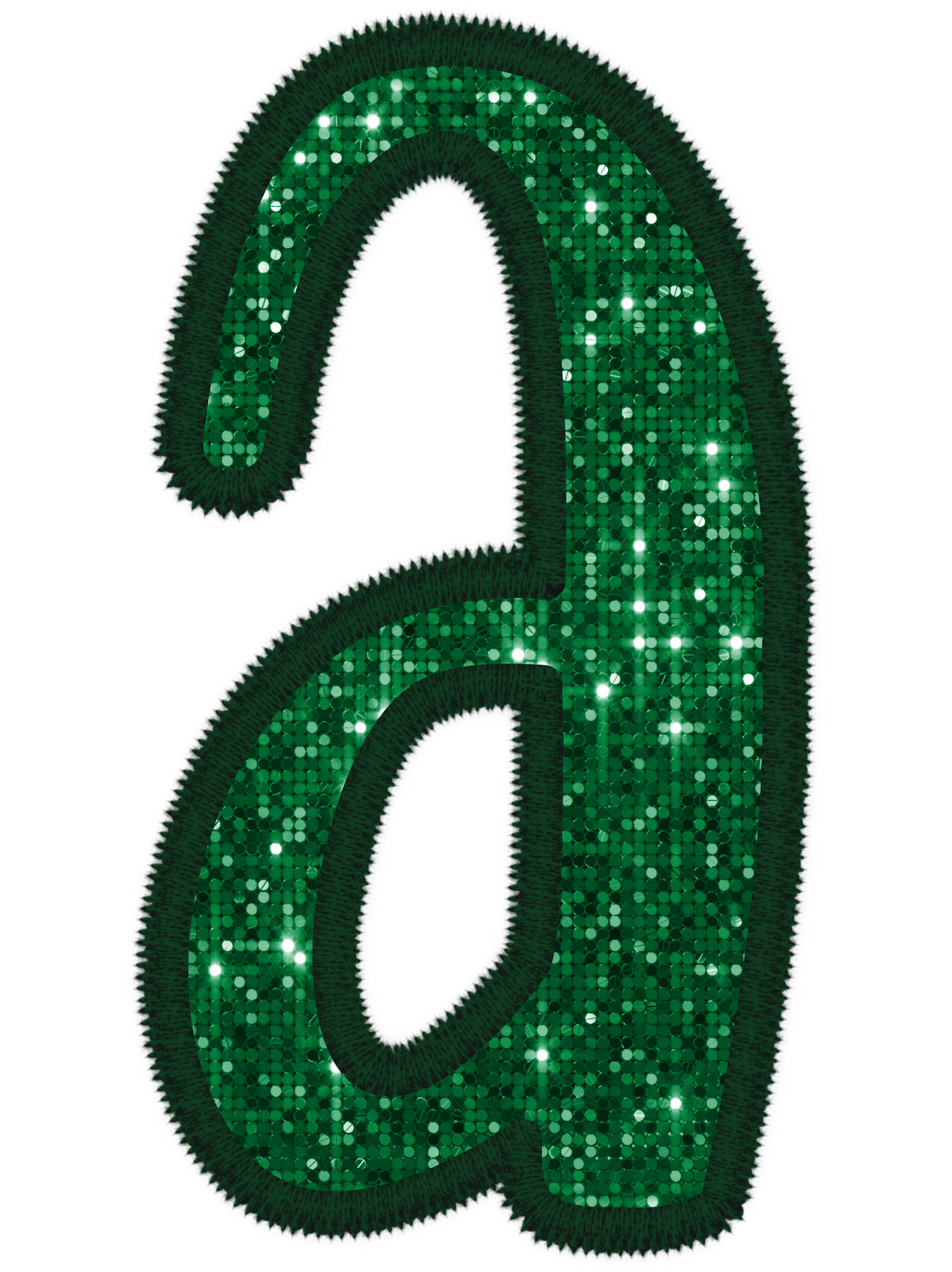 Dark Green Sequin Alpha