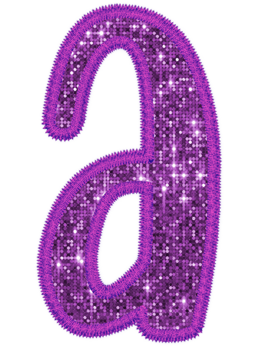 Dark Purple Sequin Alpha