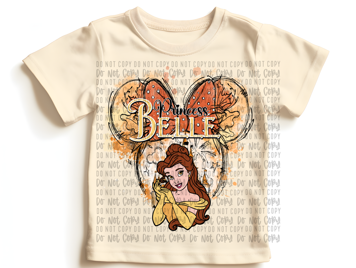 Belle Mickey Mouse Ears Digital PNG