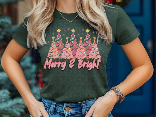 Pink Merry and Bright PNG