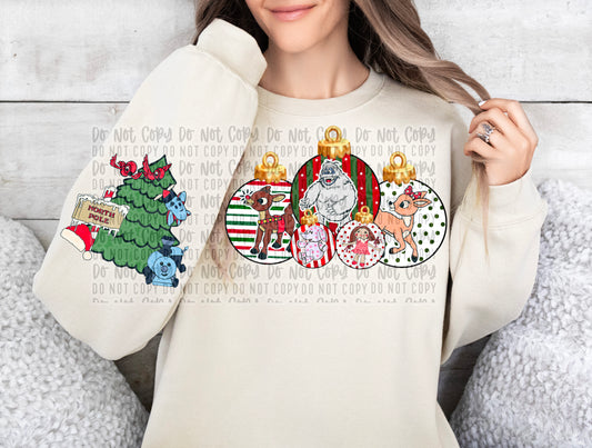 Rudolph Christmas ornaments WITHOUT sleeve png