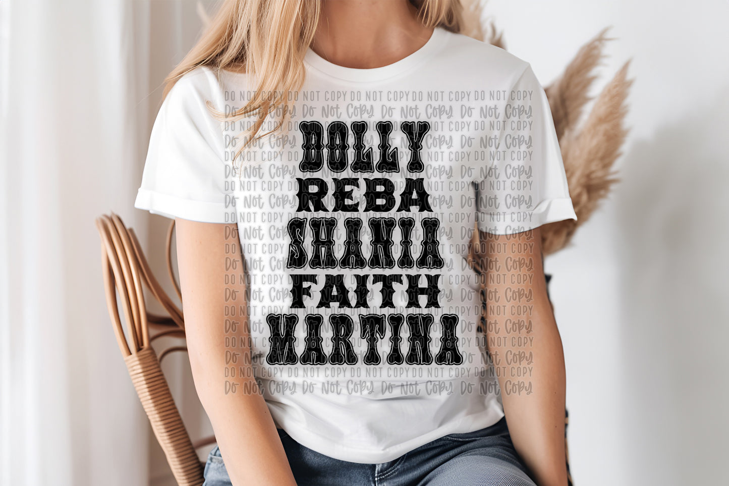 Dolly, Reba, Shania, Faith, Martina Digital PNG