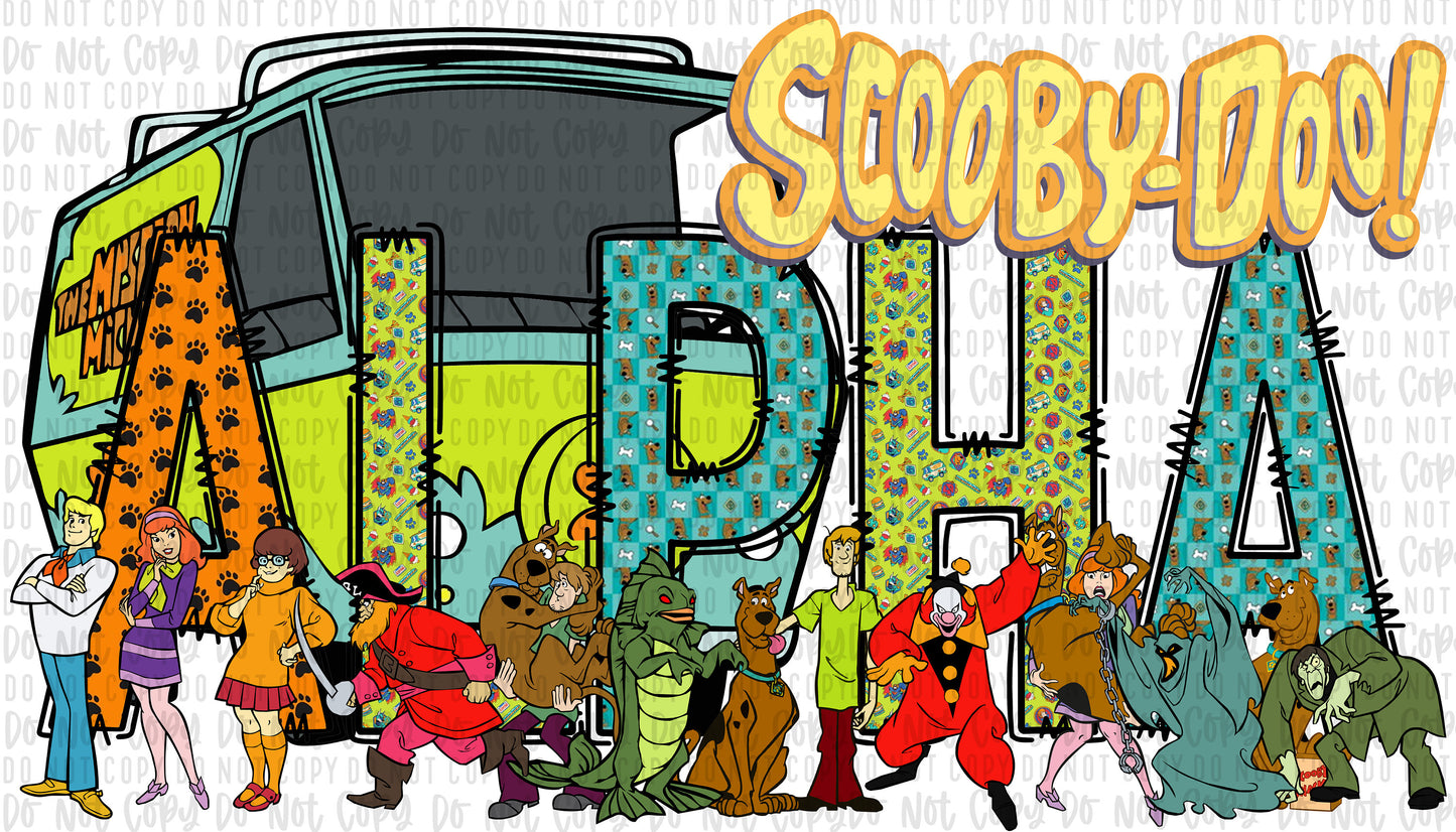 Inspired by Scooby-Doo PNG Alphabet